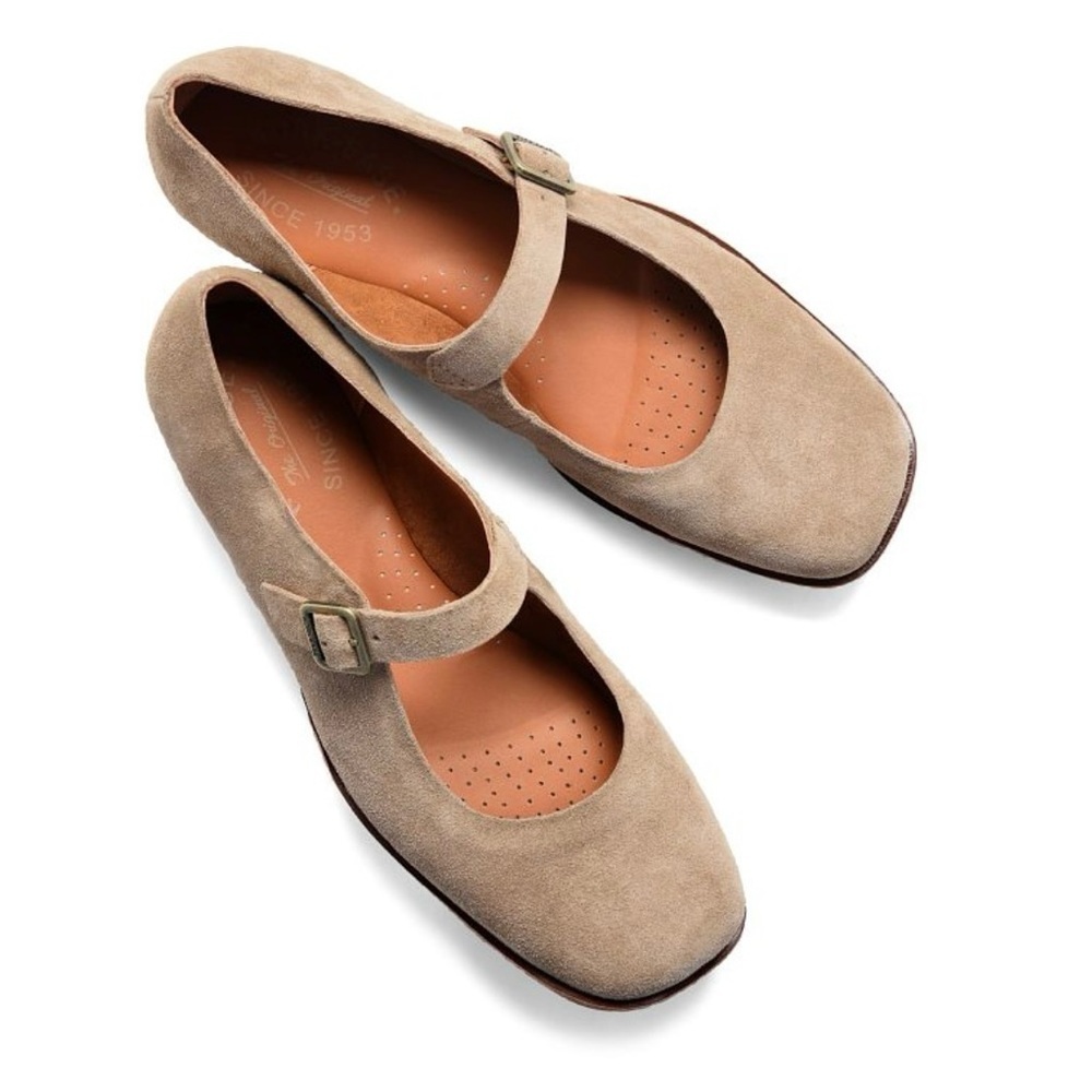 Kork-Ease Prato Suede Mary-Jane Flats in Cranberry - Picture 2 of 12